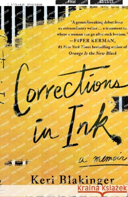 Corrections in Ink Keri Blakinger 9781250774354