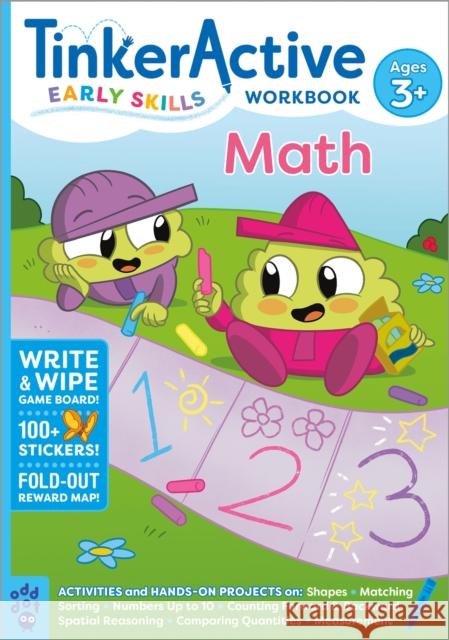 TinkerActive Early Skills Math Workbook Ages 3+ Nathalie Le Du 9781250784391 Odd Dot