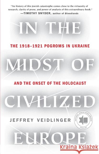 In the Midst of Civilized Europe: The 1918-1921 Pogroms in Ukraine and the Onset of the Holocaust Veidlinger, Jeffrey 9781250812124