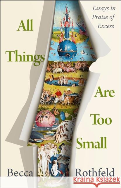 All Things Are Too Small: Essays in Praise of Excess Becca Rothfeld 9781250849915 Henry Holt and Co.