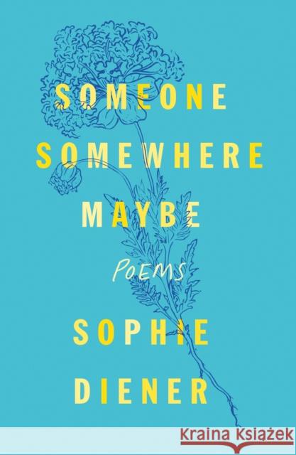 Someone Somewhere Maybe: Poems Sophie Diener 9781250892713 St. Martin's Publishing Group
