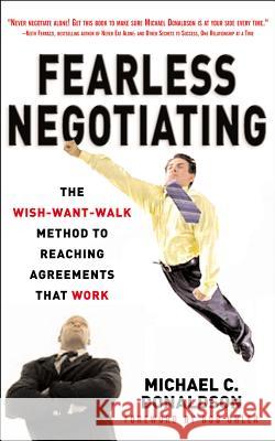 Fearless Negotiating Donaldson 9781259584800 McGraw-Hill