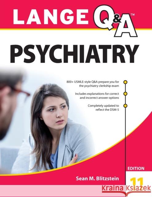 Lange Q&A Psychiatry, 11th Edition Sean Blitzstein 9781259643941