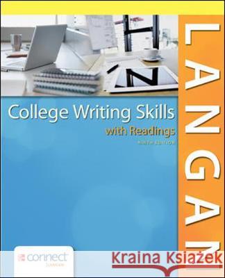 College Writing Skills with Readings 9e with MLA Booklet 2016 John Langan 9781259979781 McGraw-Hill Education