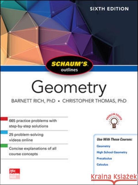 Schaum's Outline of Geometry, Sixth Edition Barnett Rich 9781260010572