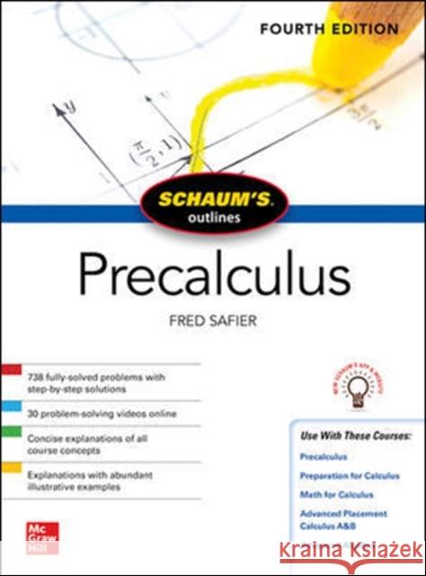 Schaum's Outline of Precalculus, Fourth Edition Fred Safier 9781260454208