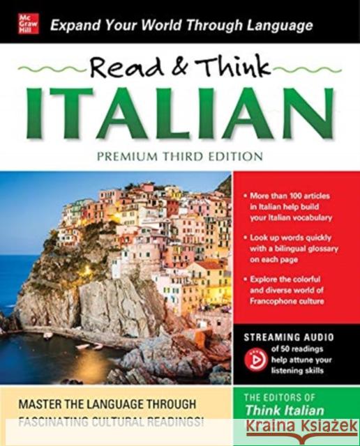 Read & Think Italian, Premium Third Edition The Editors of Think Italian! Magazine 9781260474558