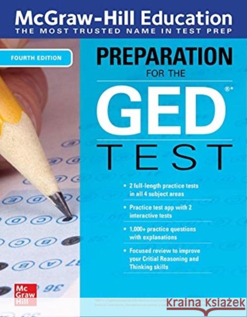 McGraw-Hill Education Preparation for the GED Test, Fourth Edition McGraw Hill Editors 9781264258222 McGraw-Hill Education