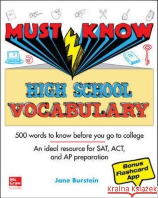 Must Know High School Vocabulary J. Burstein 9781264275069 McGraw-Hill Education