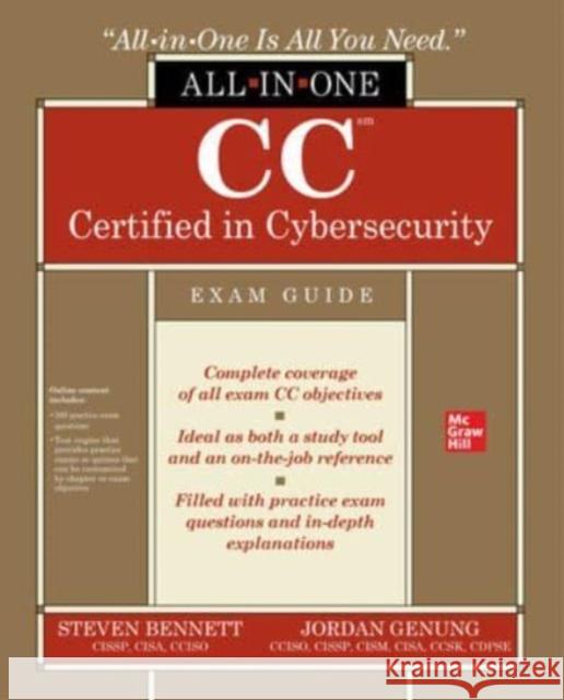 CC Certified in Cybersecurity All-In-One Exam Guide Bennett, Steven 9781265203818 McGraw-Hill Education