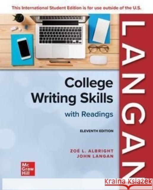 ISE College Writing Skills with Readings John Langan Zoe Albright  9781265226596 McGraw-Hill Education