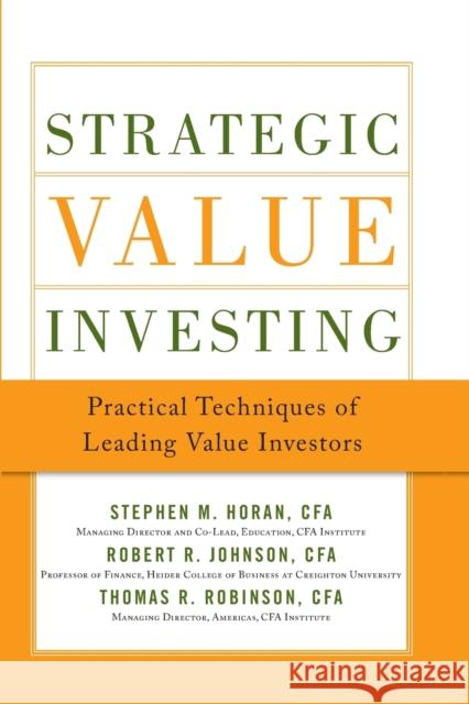 Strategic Value Investing (PB) Stephen Horan 9781265920135 McGraw-Hill Education