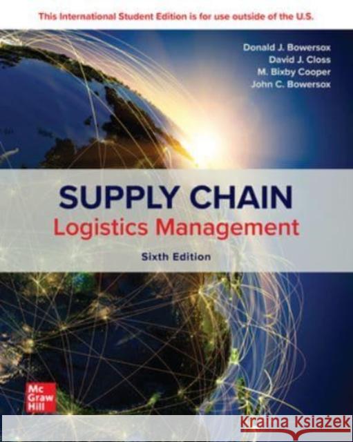 ISE Supply Chain Logistics Management M. Bixby Cooper 9781266134951