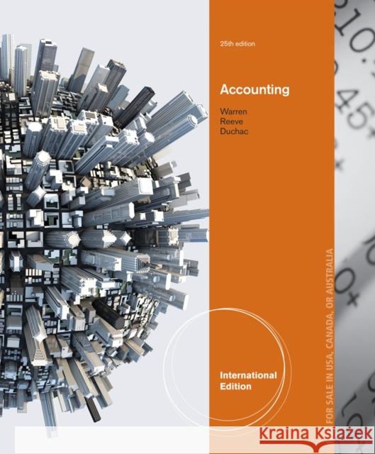 Accounting, International Edition Carl Warren 9781285073071