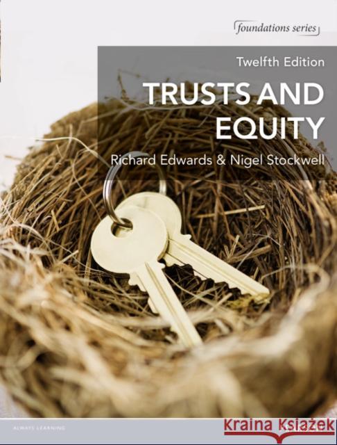 Trusts and Equity Nigel Stockwell 9781292017051 Foundation Studies in Law Series