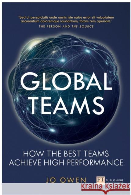 Global Teams: How To Lead Global Teams Jo Owen 9781292171913 Pearson Education Limited