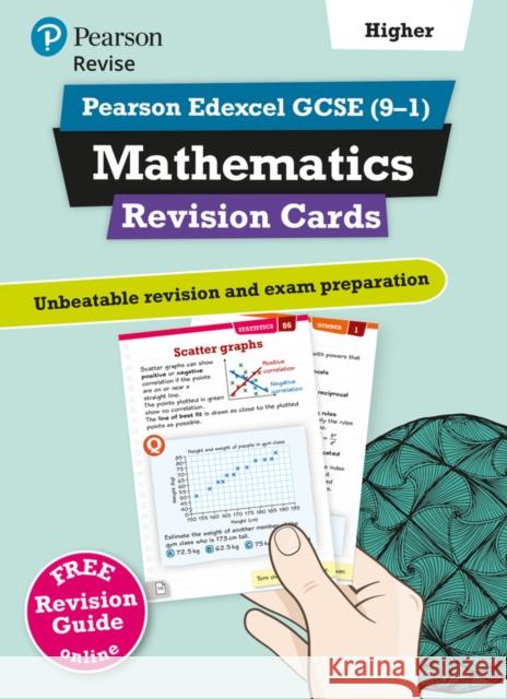 Pearson REVISE Edexcel GCSE Maths Higher Revision Cards (with free online Revision Guide) - 2023 and 2024 exams Harry Smith 9781292173221