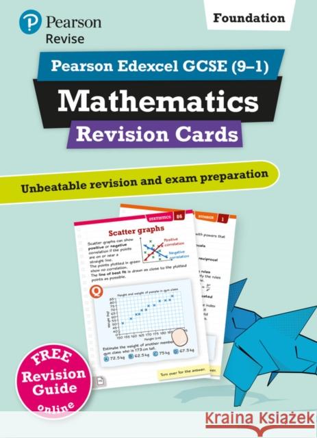 Pearson REVISE Edexcel GCSE Maths Foundation Revision Cards (with free online Revision Guide) - 2023 and 2024 exams Harry Smith 9781292173238