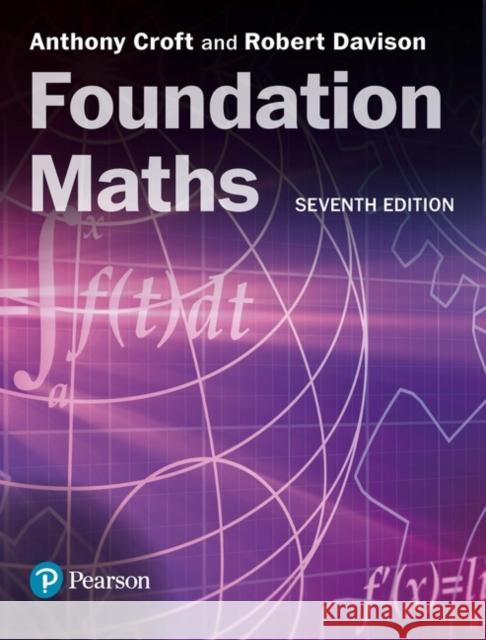 Foundation Maths Robert Davison 9781292289687 Pearson Education Limited