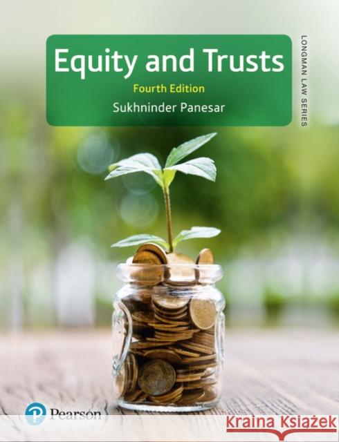 Equity and Trusts Sukhninder Panesar 9781292309040 Pearson Education Limited