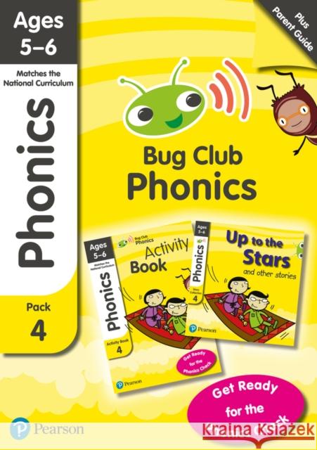 Phonics - Learn at Home Pack 4 (Bug Club), Phonics Sets 10-12 for ages 5-6 (Six stories + Parent Guide + Activity Book) Paul Shipton 9781292377681