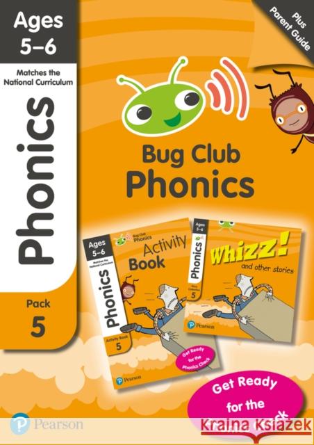 Bug Club Phonics Learn at Home Pack 5, Phonics Sets 13-26 for ages 5-6 (Six stories + Parent Guide + Activity Book) Shipton, Vicky 9781292377698 Pearson Education Limited