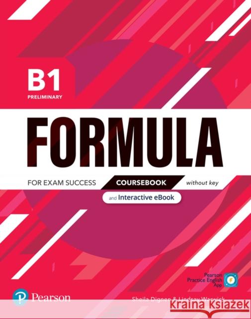 Formula B1 Preliminary Coursebook without key & eBook Pearson Education 9781292391359