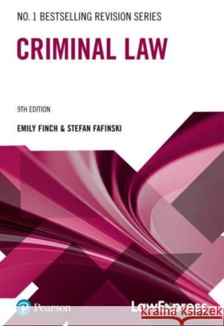 Law Express Revision Guide: Criminal Law Finch, Emily 9781292439181