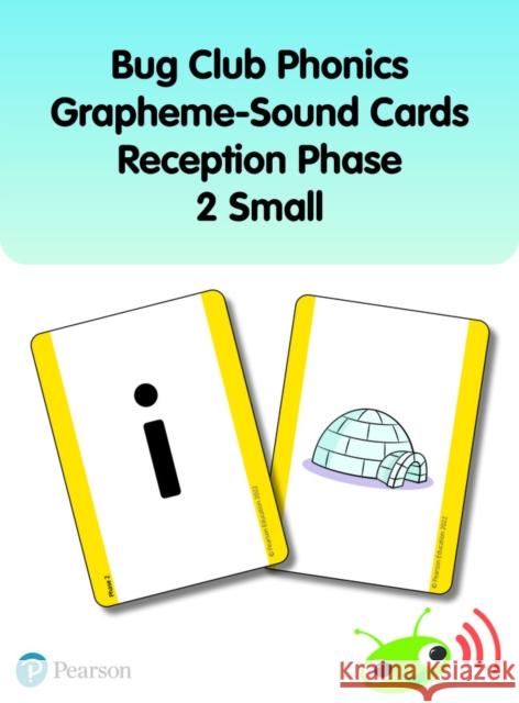 Bug Club Phonics Grapheme-Sound Cards Reception Phase 2 (Small) Joyce Watson 9781292439839