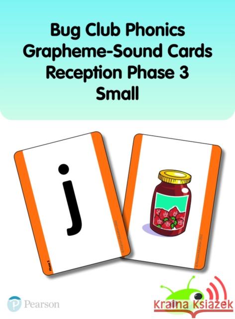 Bug Club Phonics Grapheme-Sound Cards Reception Phase 3 (Small) Joyce Watson 9781292439853