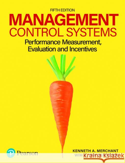 Management Control Systems Wim Van der Stede 9781292444130 Pearson Education Limited
