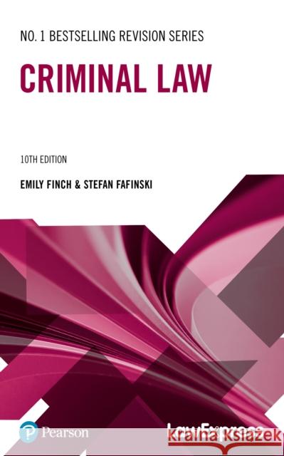 Law Express: Criminal Law Finch, Emily 9781292470375