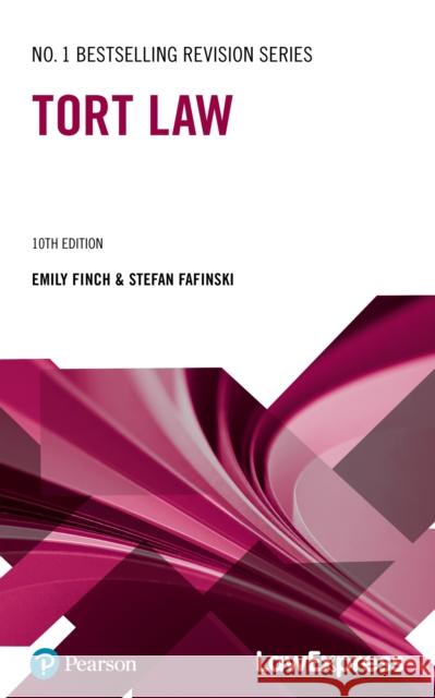 Law Express: Tort Law Finch, Emily 9781292470450