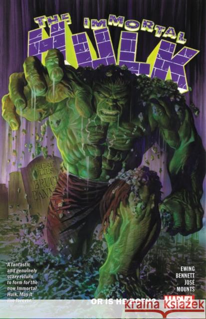 Immortal Hulk Vol. 1: Or Is He Both? Al Ewing Joe Bennett 9781302912550 Marvel Comics