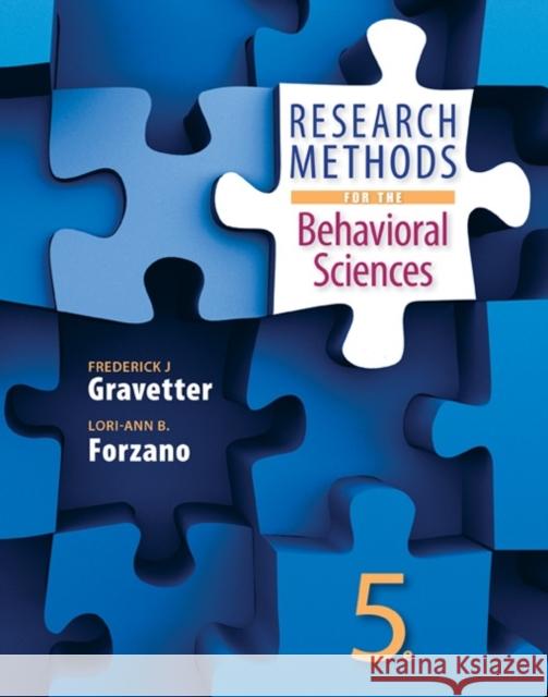 Research Methods for the Behavioral Sciences Frederick J. Gravetter Lori-Ann B. Forzano 9781305104136 Cengage Learning