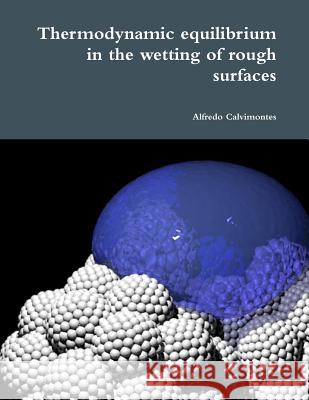 Thermodynamic equilibrium in the wetting of rough surfaces Calvimontes, Alfredo 9781312068643