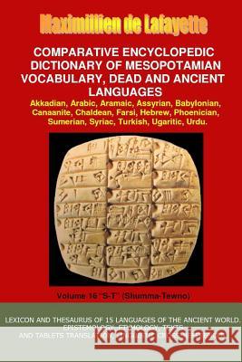 V16.Comparative Encyclopedic Dictionary of Mesopotamian Vocabulary Dead & Ancient Languages Maximillien D 9781312229822 Lulu.com