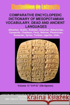 V13.Comparative Encyclopedic Dictionary of Mesopotamian Vocabulary Dead & Ancient Languages Maximillien D 9781312229914 Lulu.com