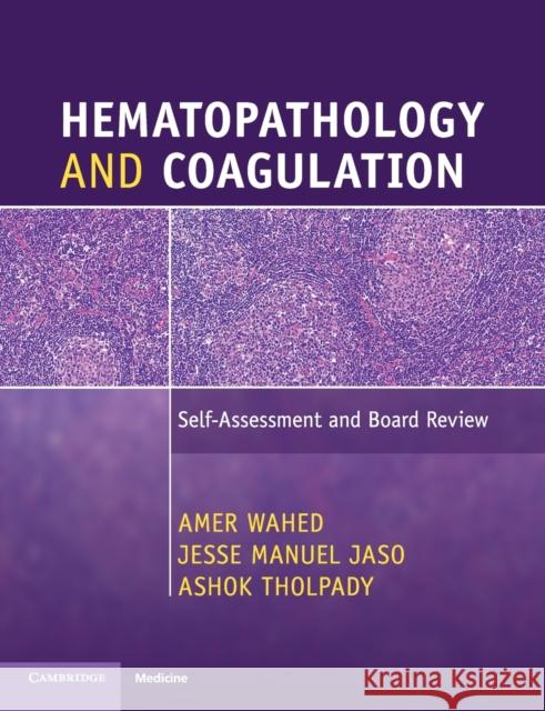 Hematopathology and Coagulation: Self-Assessment and Board Review Amer Wahed Jesse Manuel Jaso Ashok Tholpady 9781316505601 Cambridge University Press