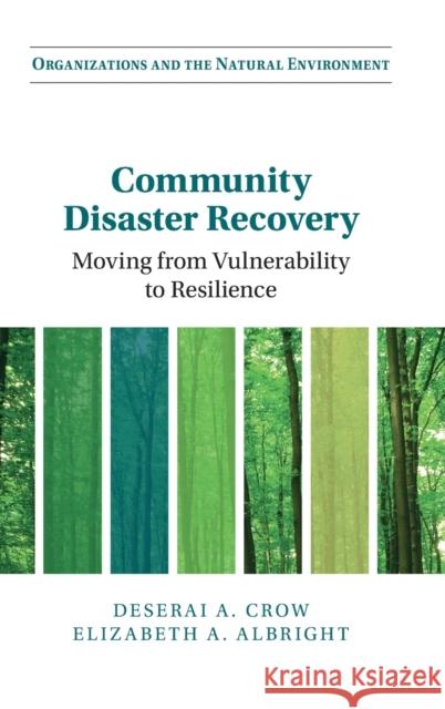 Community Disaster Recovery: Moving from Vulnerability to Resilience Deserai A. Crow Elizabeth A. Albright 9781316511640 Cambridge University Press