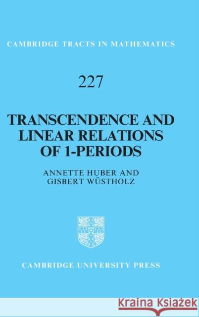 Transcendence and Linear Relations of 1-Periods Gisbert (Eidgenoessische Technische Hochschule Zurich) Wustholz 9781316519936 Cambridge University Press