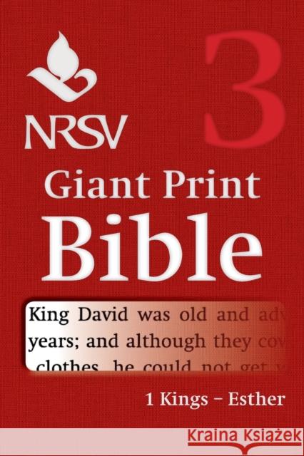 NRSV Giant Print Bible: Volume 3, 1 Kings - Esther Bible 9781316602287