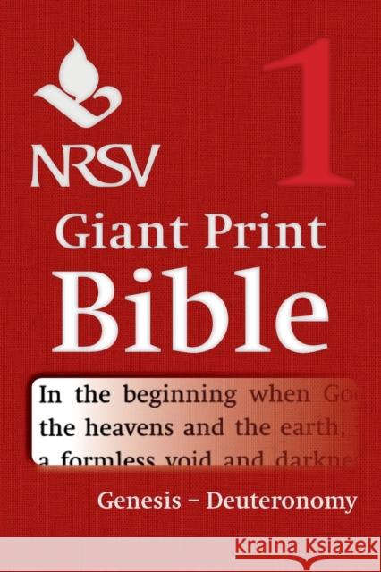 NRSV Giant Print Bible: Volume 1, Genesis - Deuteronomy Bible 9781316602348 Cambridge University Press
