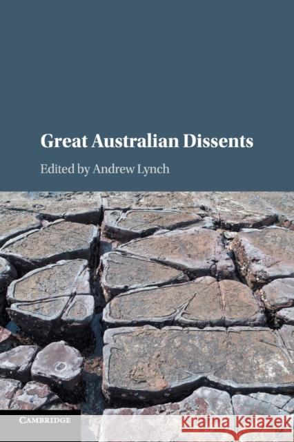 Great Australian Dissents Andrew Lynch 9781316611159