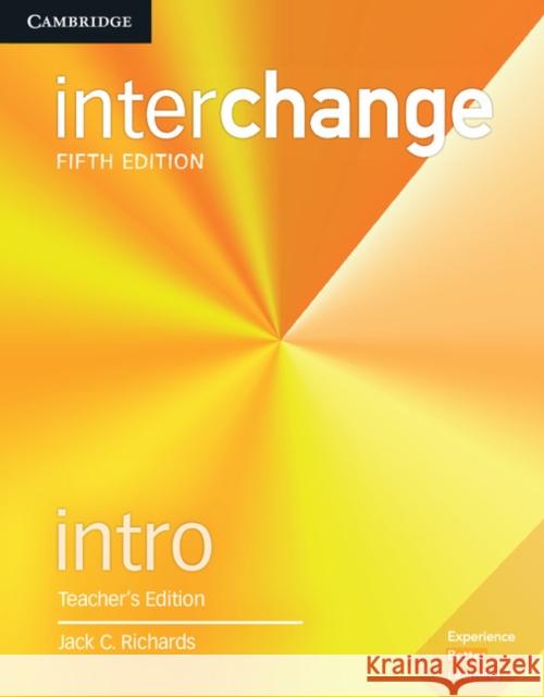 Interchange Intro Teacher's Edition with Complete Assessment Program [With USB Flash Drive] Richards, Jack C. 9781316622414