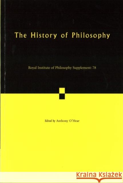 History of Philosophy: Twentieth-Century Perspectives Anthony O'Hear   9781316626269 Cambridge University Press