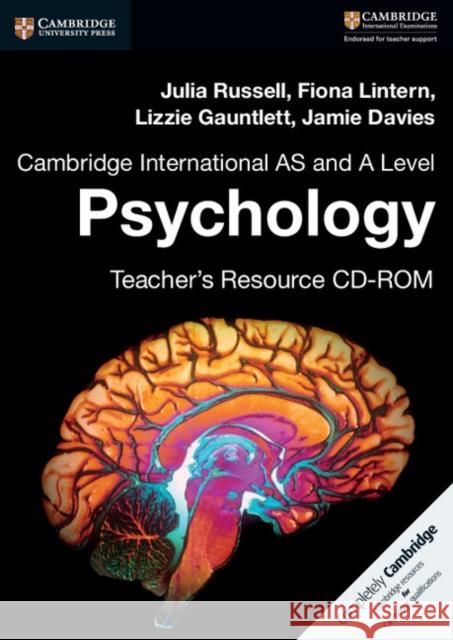 Cambridge International AS and A Level Psychology Teacher's Resource CD-ROM Jamie Davies 9781316637944