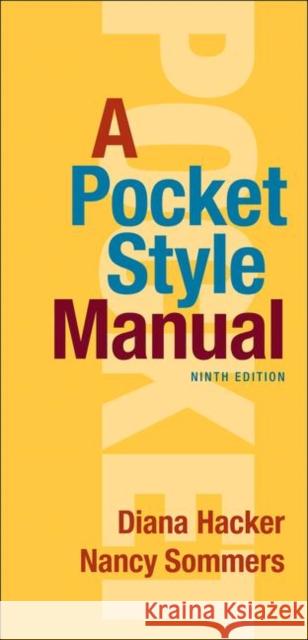 A Pocket Style Manual Diana Hacker Nancy Sommers 9781319169541