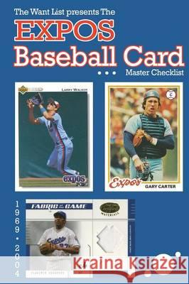The Expos Baseball Card Master Checklist Richard Scott 9781320358057