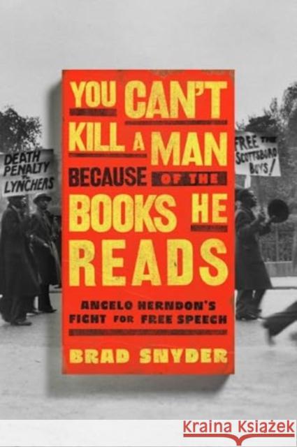 You Can't Kill a Man Because of the Books He Reads: Angelo Herndon's Fight for Free Speech Brad Snyder 9781324036548